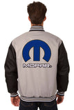 Mopar Poly Twill Varsity Jacket - Gray/Black