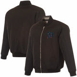 Miami Marlins Reversible Full-Zip Flight Jacket - J.H. Sports Jackets