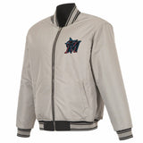 Miami Marlins Reversible Full-Zip Flight Jacket - J.H. Sports Jackets