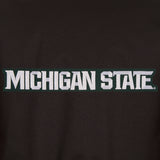 Michigan State Spartans Poly Twill Varsity Jacket - Black - J.H. Sports Jackets