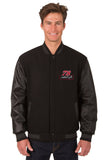 Martin Truex Jr. Wool & Leather Varsity Jacket - Black