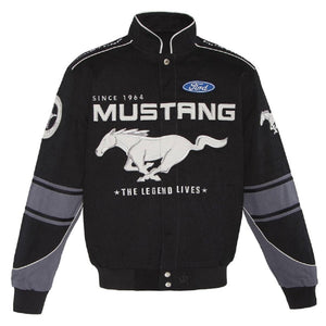 Authentic Ford Mustang  Cotton Twill JH Design Jacket - Black