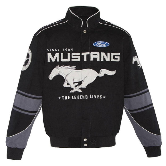 Authentic Ford Mustang  Cotton Twill JH Design Jacket - Black