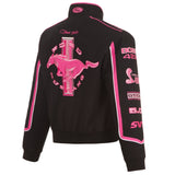 Ford Mustang Collage Women Twill Jacket - Black/Pink