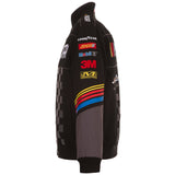 NASCAR Generic JH Design Black Twill Logo Uniform Full-Snap Jacket