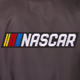 NASCAR Poly Twill Varsity Jacket - Black