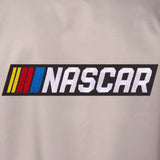 NASCAR Poly Twill Varsity Jacket - Gray/Black