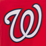 Washington Nationals JH Design Lightweight Nylon Bomber Jacket – Red