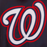 Washington Nationals Two-Tone Reversible Fleece Hooded Jacket - Navy/Red