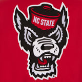 NC State Wolfpack Poly Twill Varsity Jacket - Red - J.H. Sports Jackets