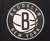 Brooklyn Nets  Domestic Two-Tone Handmade Wool and Leather Jacket-Black/White