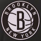 Brooklyn Nets JH Design Reversible Women Fleece Jacket - Black