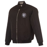 Brooklyn Nets Reversible Full-Zip Flight Jacket