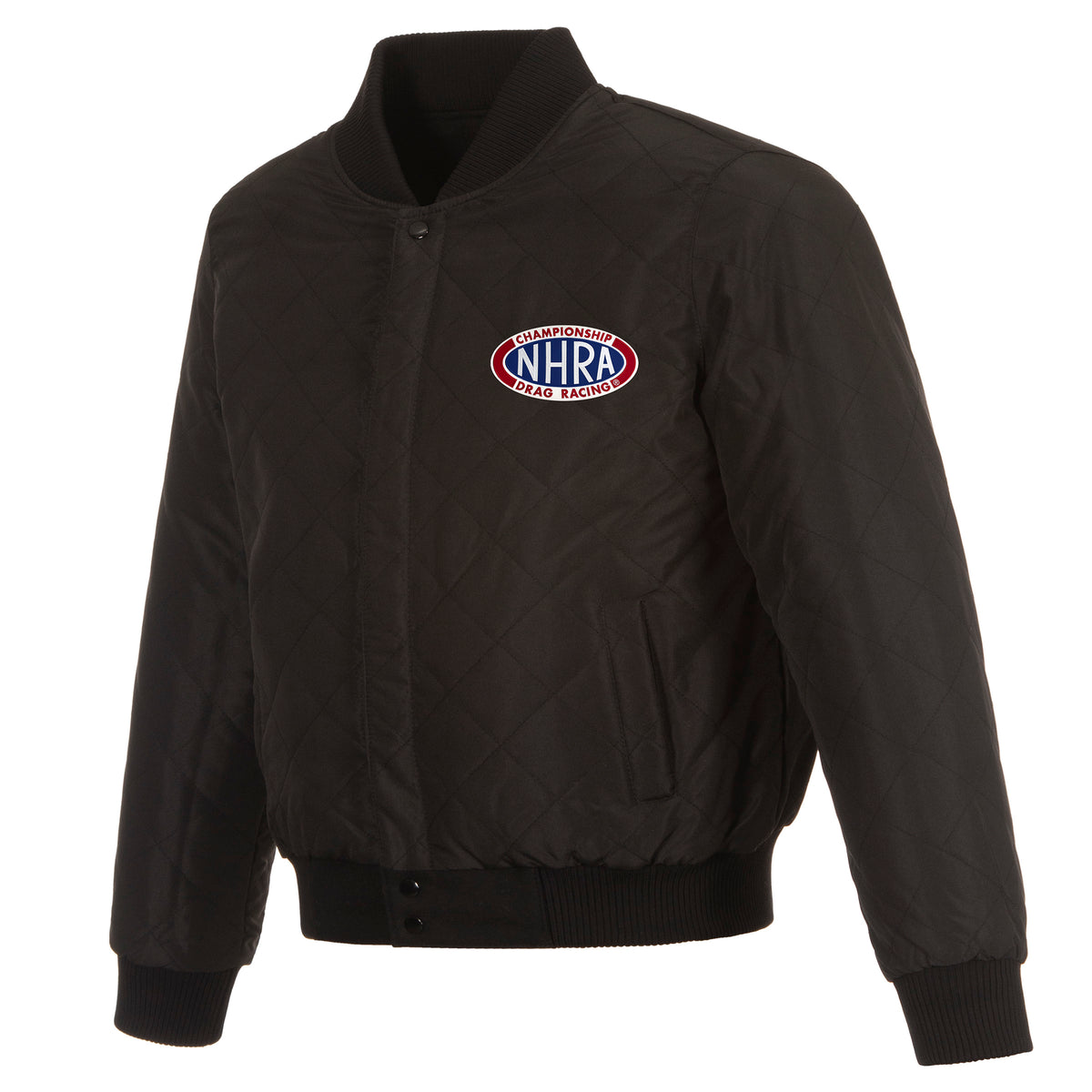 NHRA JH Design Wool & Leather Reversible Jacket w/ Embroidered Logos ...