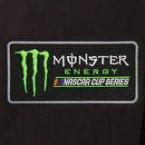 Monster Energy NASCAR Cup Series Wool & Leather Varsity Jacket - Black