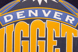 Denver Nuggets Domestic Two-Tone Wool and Leather Jacket-Navy/White