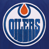 Edmonton Oilers JH Design Lightweight Nylon Bomber Jacket – Royal