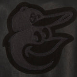 Baltimore Orioles Full Leather Jacket - Black/Black