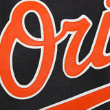 Baltimore Orioles Wool Jacket w/ Handcrafted Leather Logos - Black