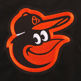 Baltimore Orioles JH Design Lightweight Nylon Bomber Jacket – Black