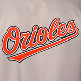 Baltimore Orioles Poly Twill Varsity Jacket - Gray/Black