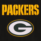 Green Bay Packers Reversible Wool Jacket - Black