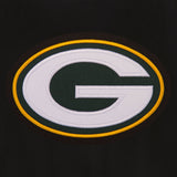 Green Bay Packers Reversible Wool Jacket - Black