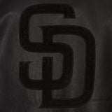 San Diego Padres Full Leather Jacket - Black/Black