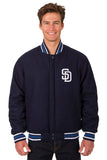 San Diego Padres Reversible Wool Jacket - Navy