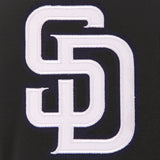 San Diego Padres JH Design Reversible Women Fleece Jacket - Black