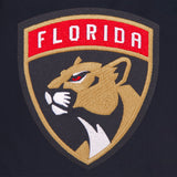 Florida Panthers Reversible Wool Jacket Embroidered Logos - JH Design Navy