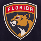 Florida Panthers JH Design Wool Handmade Full-Snap Jacket - Navy - J.H. Sports Jackets