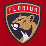 Florida Panthers JH Design Lightweight Nylon Bomber Jacket – Red