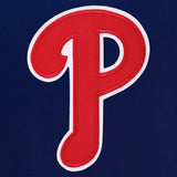 Philadelphia Phillies Reversible Wool Jacket - Royal