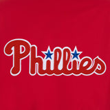 Philadelphia Phillies Poly Twill Varsity Jacket-Red