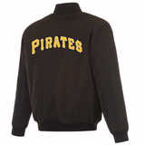 Pittsburgh Pirates Reversible Full-Zip Flight Jacket - J.H. Sports Jackets