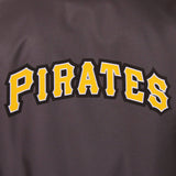 Pittsburgh Pirates Poly Twill Varsity Jacket - Black