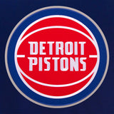 Detroit Pistons Reversible Wool Jacket - Embroidered Logos JH Design-Royal