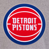 Detroit Pistons JH Design Two-Tone Reversible Fleece Jacket - Gray/Navy