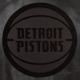 Detroit Pistons Full Leather Jacket - Black/Black