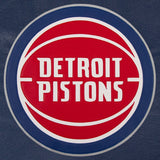 Detroit Pistons Full Leather Jacket - Navy