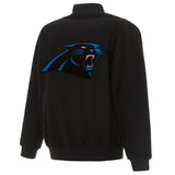 Carolina Panthers Reversible Wool Jacket - Black