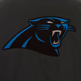 Carolina Panthers Poly Twill Varsity Jacket - Black