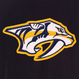 Nashville Predators Reversible Wool Jacket --Embroidered Logos - JH Design  Navy