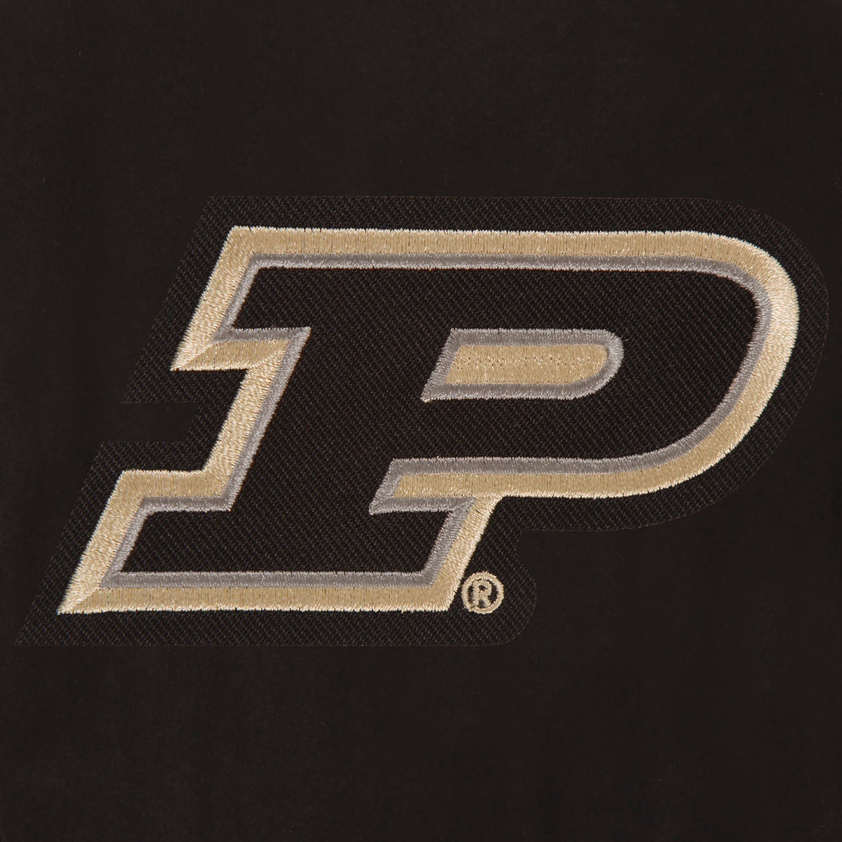Purdue Boilermakers Wool & Leather Reversible Jacket w/ Embroidered Lo