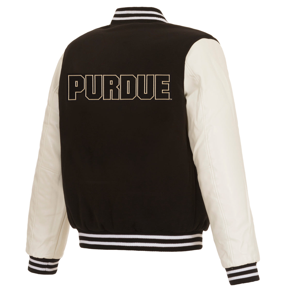 Purdue Boilermakers JH Design Reversible Fleece Jacket with Faux ...