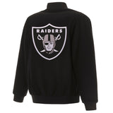 Las Vegas Raiders Reversible Wool Jacket - Black