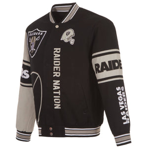 Las Vegas Raiders Cotton Twill Jacket - Black