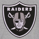 Las Vegas Raiders Two-Tone Reversible Fleece Jacket - Gray/Black