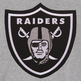 Las Vegas Raiders Two-Tone Reversible Fleece Jacket - Gray/Black